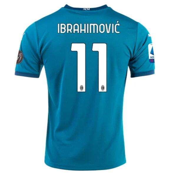 AC Milan Football Kit Third Soccer Jersey Zlatan Ibrahimovic #11 2020/21